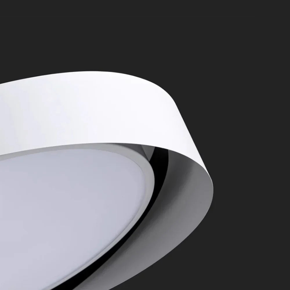 Solvane Minimalistische Doppelring-LED-Deckenleuchte | Moderne Aufbauleuchte
