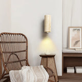 Sylvenna Vintage Column Travertine Wall Light | Natural Stone Sconce