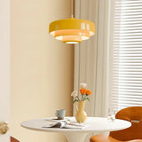 Hind Bauhaus Triple Layer Disc Pendant Light - Modern Macaron Design