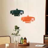 Hind Bauhaus Triple Layer Disc Pendant Light - Modern Macaron Design