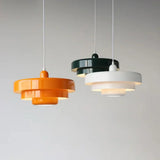 Hind Bauhaus Triple Layer Disc Pendant Light - Modern Macaron Design