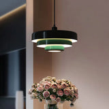 Hind Bauhaus Triple Layer Disc Pendant Light - Modern Macaron Design