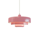 Hind Bauhaus Triple Layer Disc Pendant Light - Modern Macaron Design