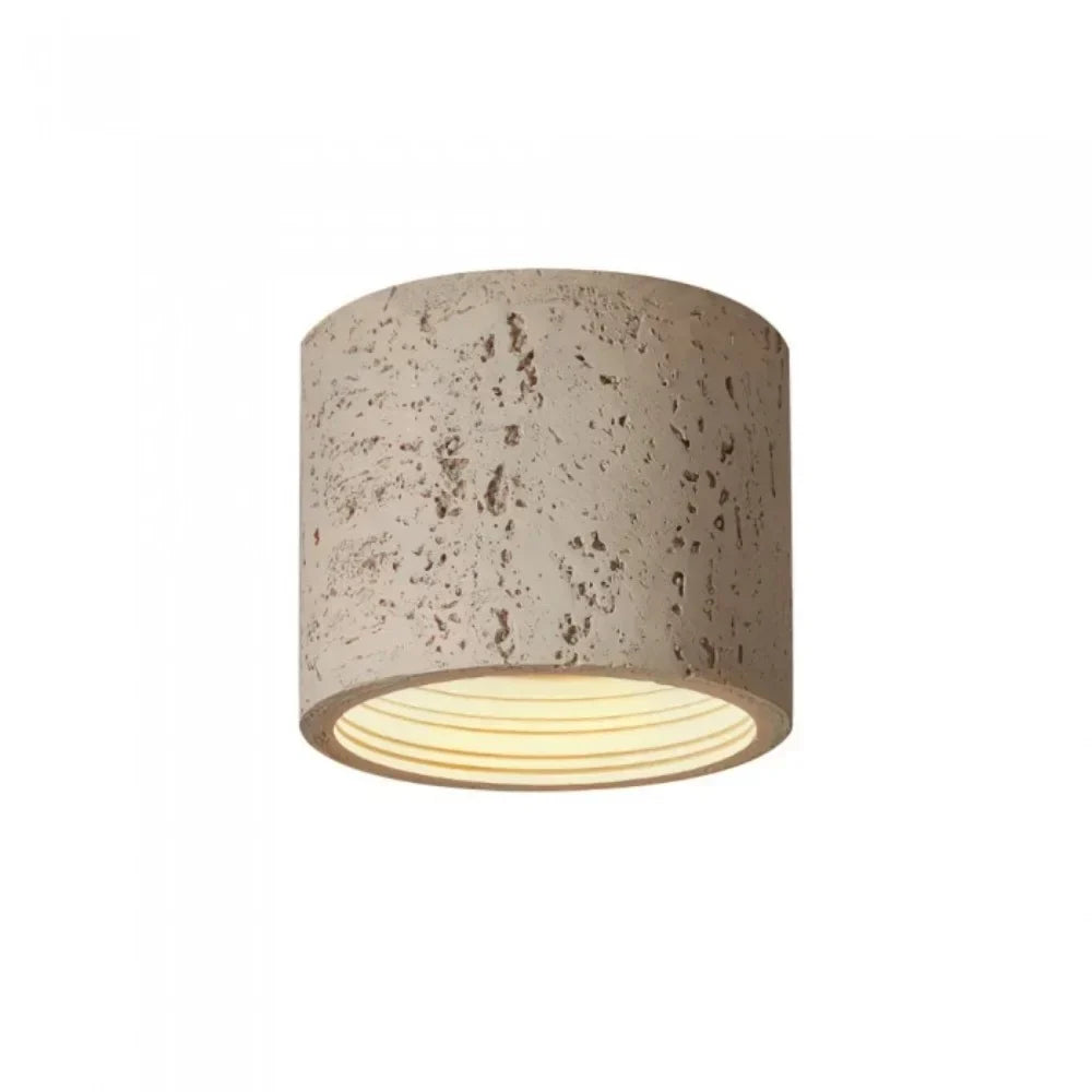 Vaelis Wabi-Sabi Cylindrical Ceiling Lamp - Modern Minimalist Lighting