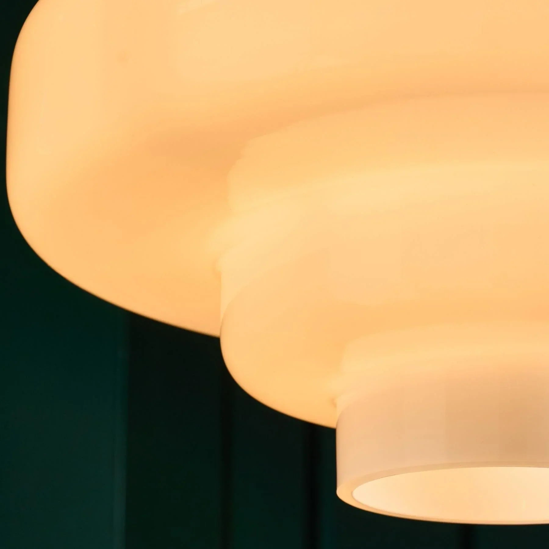 Valenra Macaron Orange Glass Pendant Light | Mid-Century Tiered Lamp