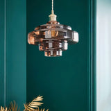 Valenra Macaron Orange Glass Pendant Light | Mid-Century Tiered Lamp