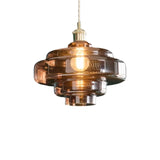 Valenra Macaron Orange Glass Pendant Light | Mid-Century Tiered Lamp