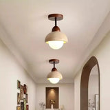 Velian Japandi Travertine Bud Pendant Light - Natural Stone Ceiling Lamp