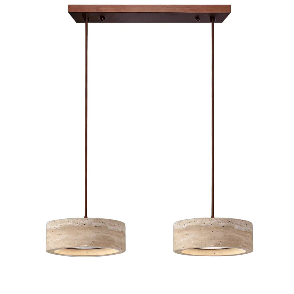 Yannick Wabi Sabi Travertine Pendant Light | Natural Stone Dining Lamp