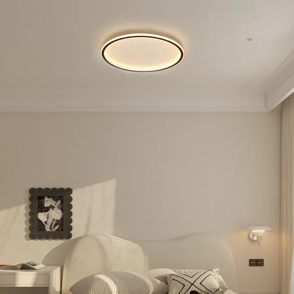 Zev Moderne runde hohle LED-Deckenleuchte – Minimalistische Deckenleuchte