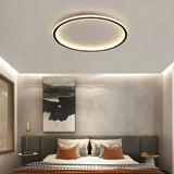 Zev Moderne runde hohle LED-Deckenleuchte – Minimalistische Deckenleuchte