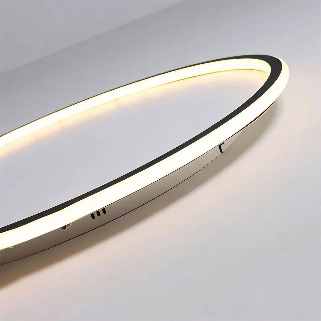 Zev Moderne runde hohle LED-Deckenleuchte – Minimalistische Deckenleuchte