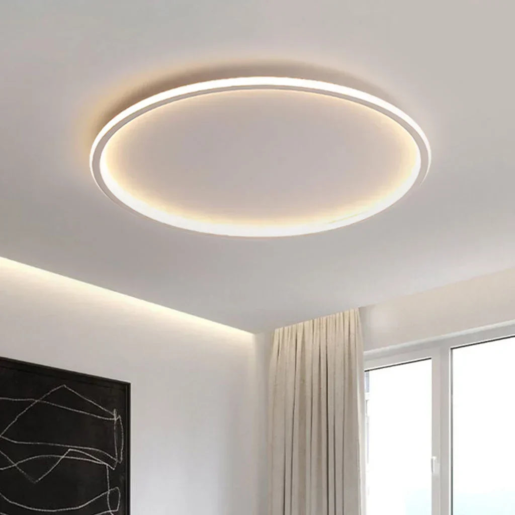 Zev Moderne runde hohle LED-Deckenleuchte – Minimalistische Deckenleuchte