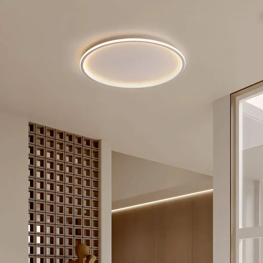 Zev Moderne runde hohle LED-Deckenleuchte – Minimalistische Deckenleuchte