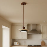 Zola Natural Travertine Pendant Light - Retro Wabi-Sabi LED Ceiling Lamp