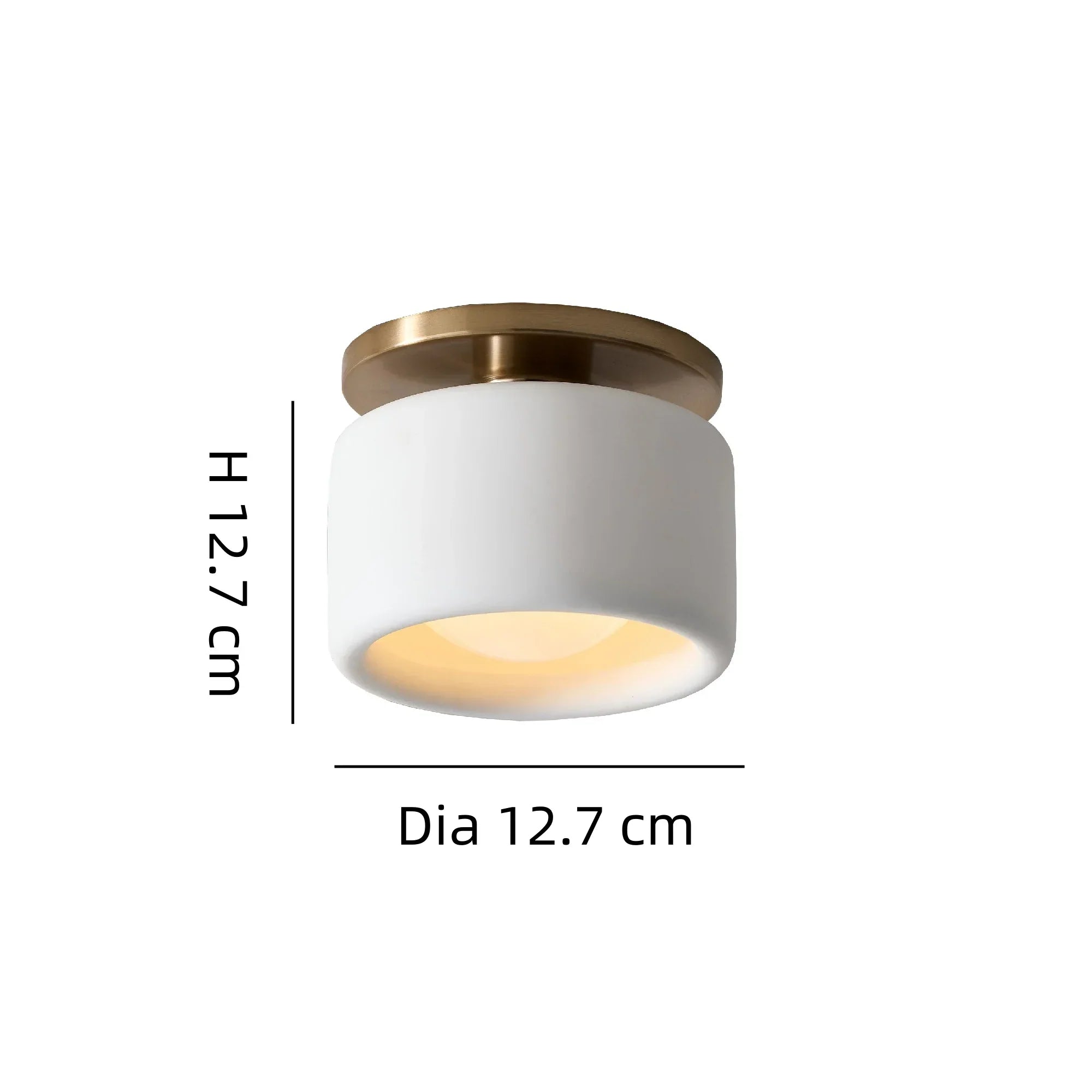 Zora Minimalist Porcelain Ceiling Light | Scandinavian Flush Mount