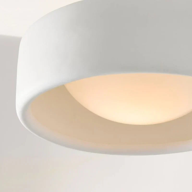 Zora Minimalist Porcelain Ceiling Light | Scandinavian Flush Mount