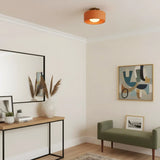 Zora Minimalist Porcelain Ceiling Light | Scandinavian Flush Mount