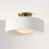 Zora Minimalist Porcelain Ceiling Light | Scandinavian Flush Mount