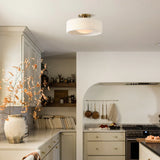 Zora Minimalist Porcelain Ceiling Light | Scandinavian Flush Mount