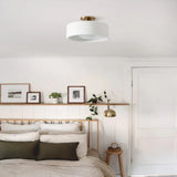 Zora Minimalist Porcelain Ceiling Light | Scandinavian Flush Mount