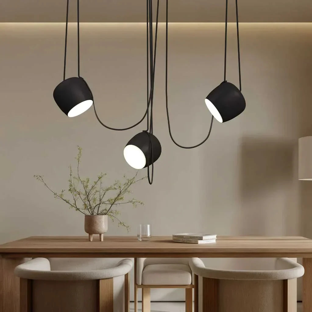 Torv, Suspension Moderne à Intensité Variable Multi-Lumière - Lustre de Style Nordique