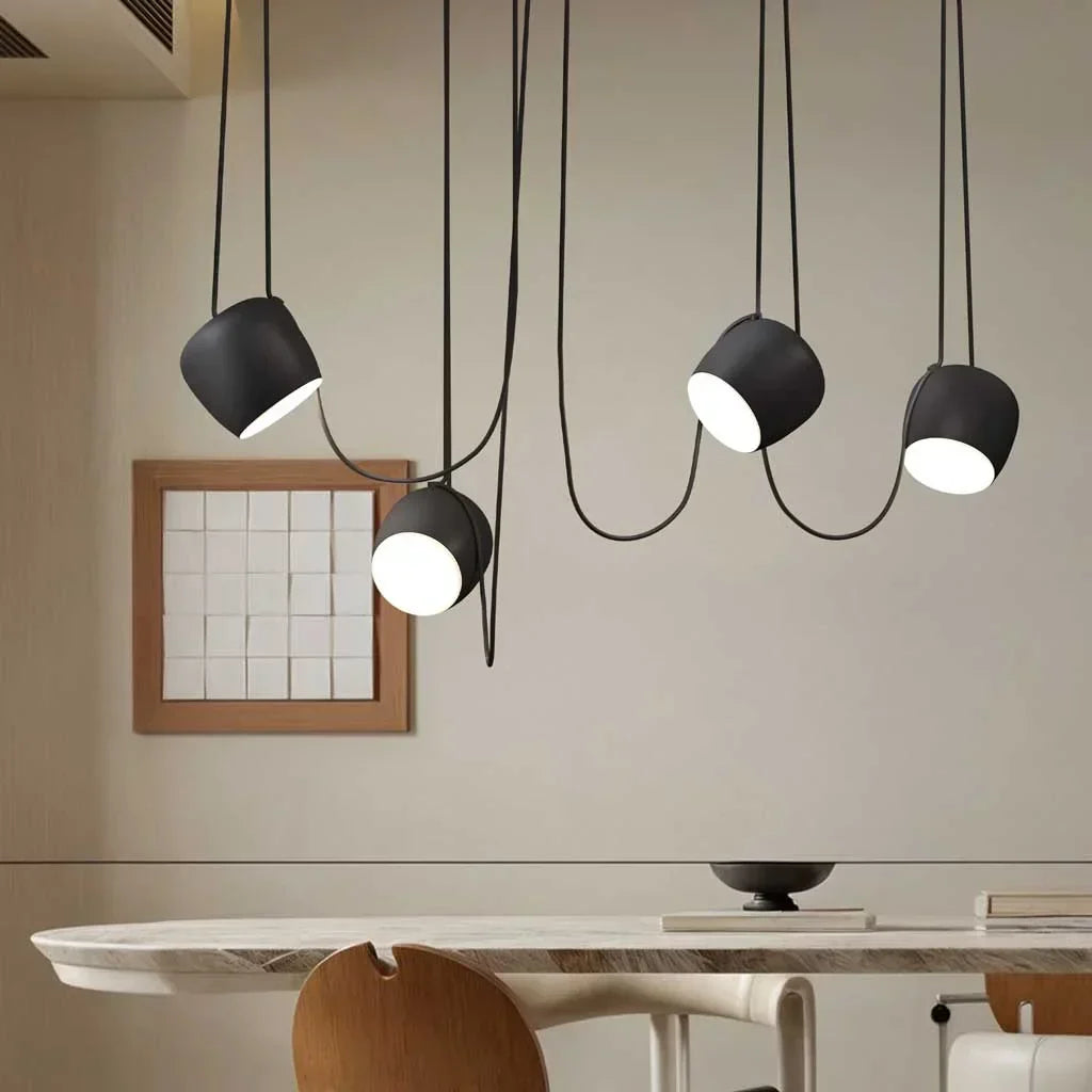 Torv, Suspension Moderne à Intensité Variable Multi-Lumière - Lustre de Style Nordique