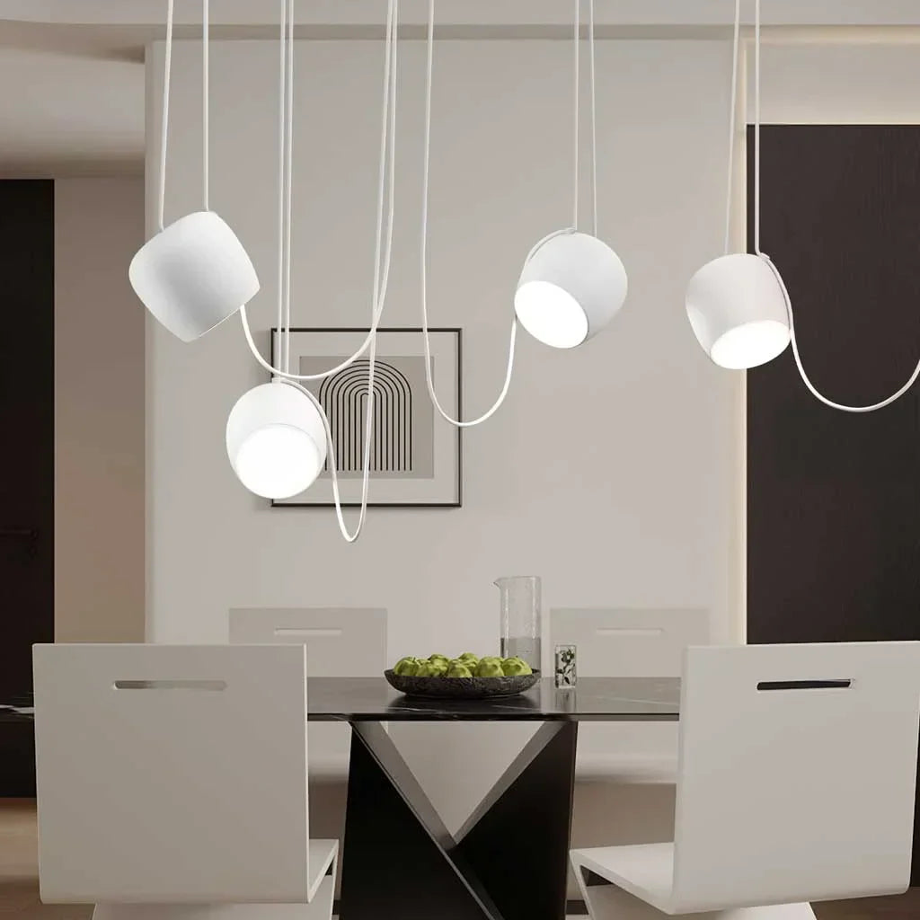 Torv, Suspension Moderne à Intensité Variable Multi-Lumière - Lustre de Style Nordique
