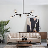 Polak Branching Glass Pendant Light | Modern Mid-Century Chandelier
