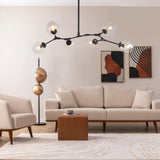 Polak Branching Glass Pendant Light | Modern Mid-Century Chandelier