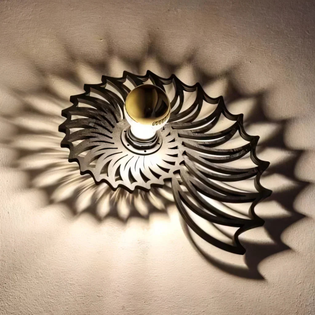 Applique murale décorative LED Aegir Nautilus - Spirale murale de luxe moderne