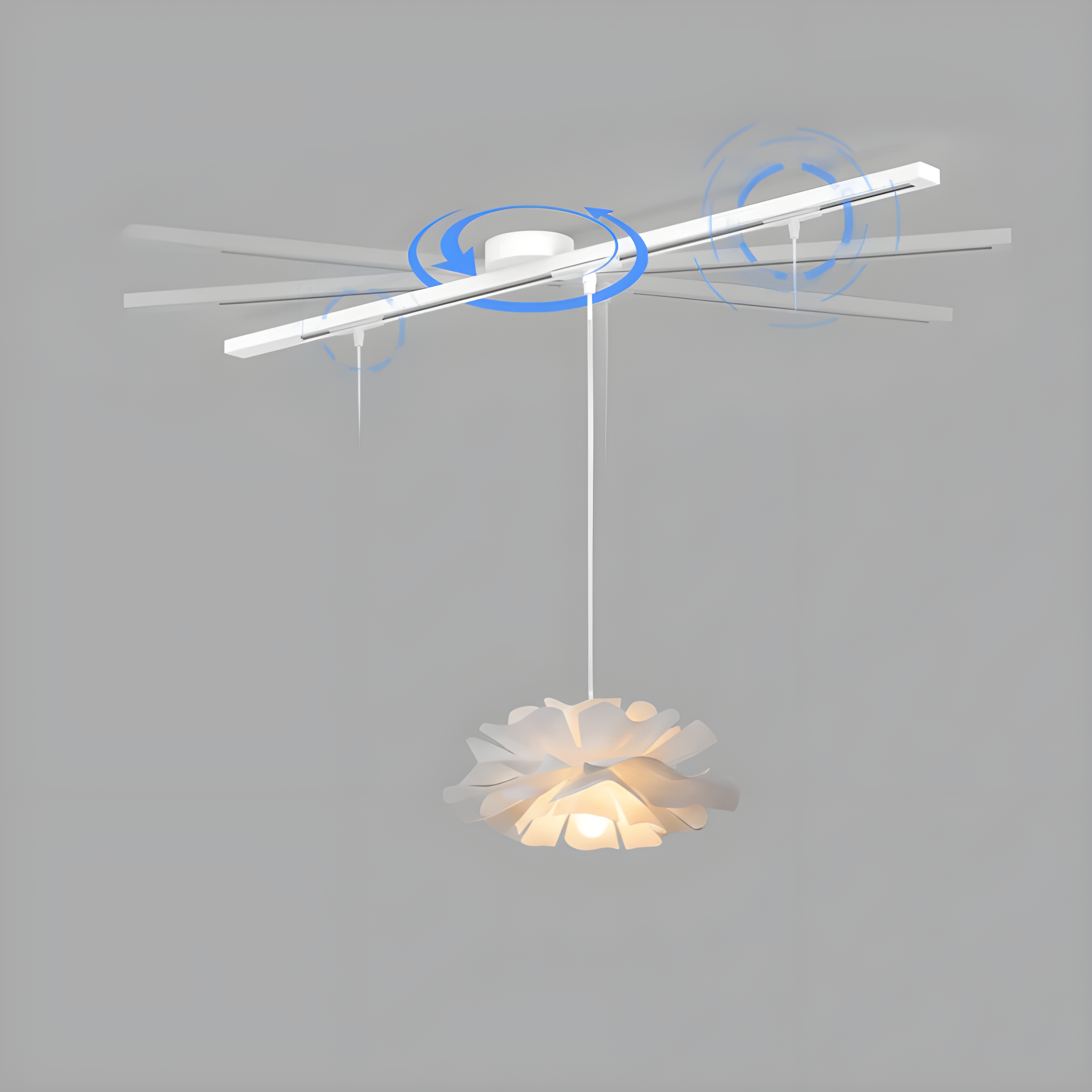 Morris 360° Rotatable Movable Ceiling Rail for Pendant Lights | Ailampplus