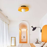 Morrow Glass Disc Flush Mount Ceiling & Wall Light | Modern Designer Sconce