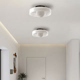 Morrow Glass Disc Flush Mount Ceiling & Wall Light | Modern Designer Sconce