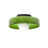 Morrow Glass Disc Flush Mount Ceiling & Wall Light | Modern Designer Sconce