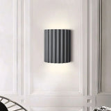 Applique murale côtelée en résine Rhea - Lampe murale intérieure moderne et minimaliste