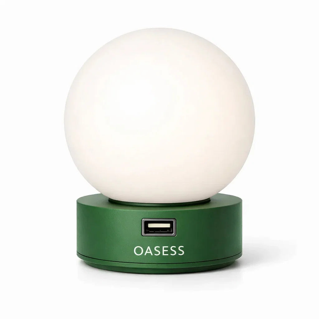 Green OASESS Sphere USB Table Lamp