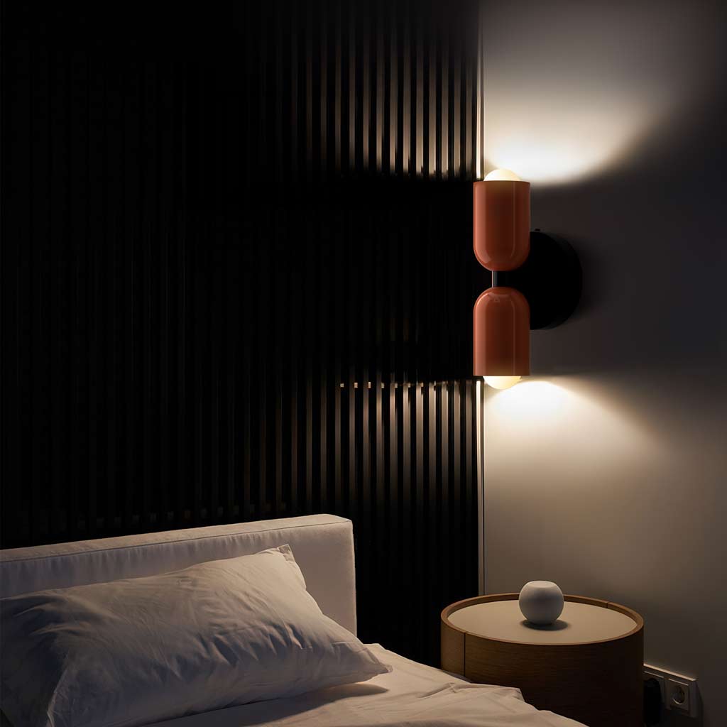 Barra Macaron Up Down Wandleuchte | Moderne nordische Wandlampe für Schlafzimmer & Wohnzimmer