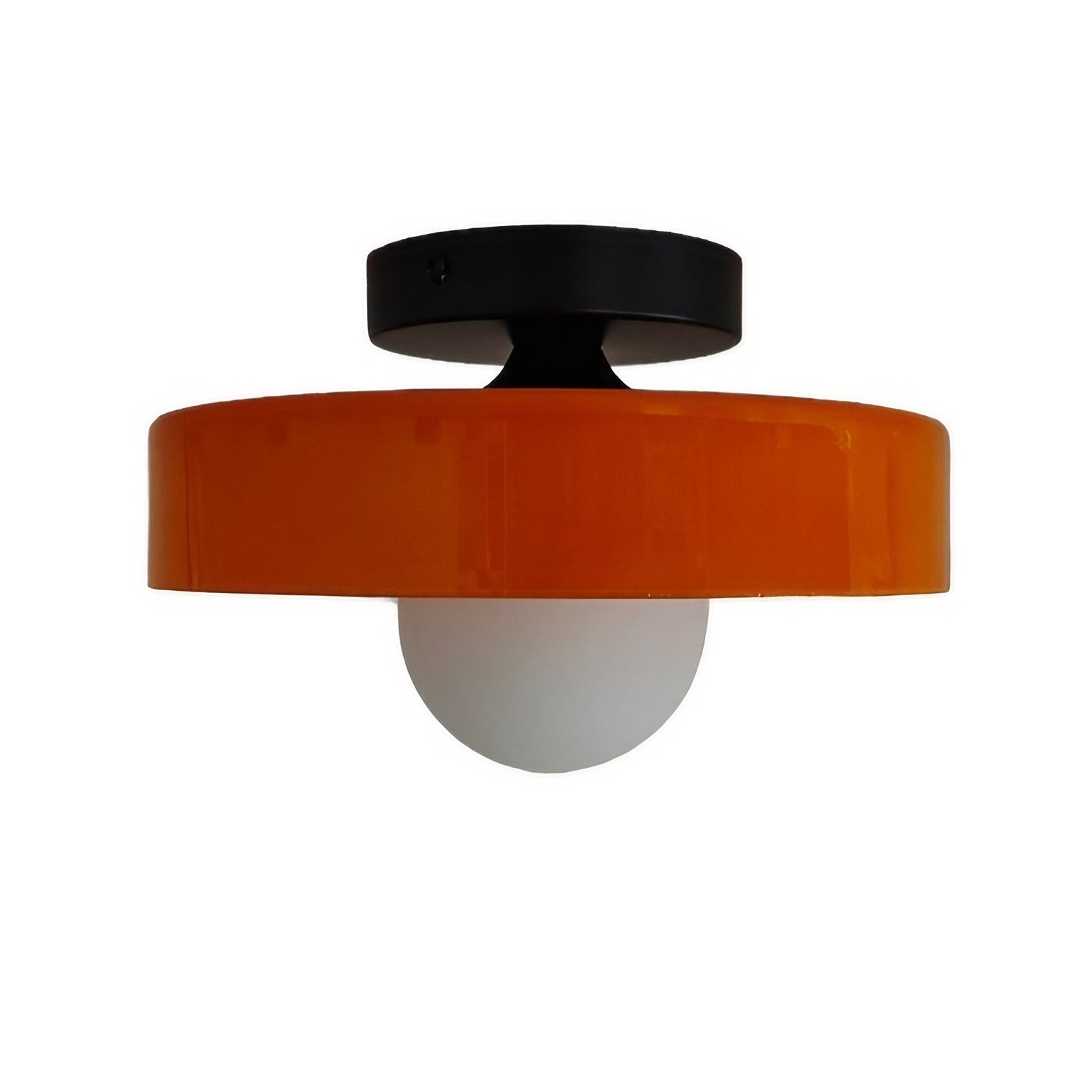 Morrow Glass Disc Flush Mount Ceiling & Wall Light | Modern Designer Sconce