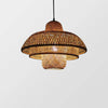 Modern Multi-layered Rattan Pendant Light