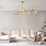 Polak Branching Glass Pendant Light | Modern Mid-Century Chandelier