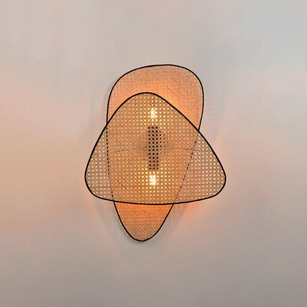 Stylish Geometric Bamboo Wall Light