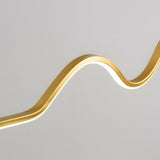 47 24 Modern Wavy Linear Moon Led Kitchen Island Pendant Light