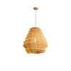 Retro Swirl Bamboo Pendant Light