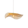 Modern Wave Bamboo Pendant Light