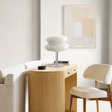 Finn Bauhaus Minimalist Glass Table Lamp | Mid-Century Modern Desk Light