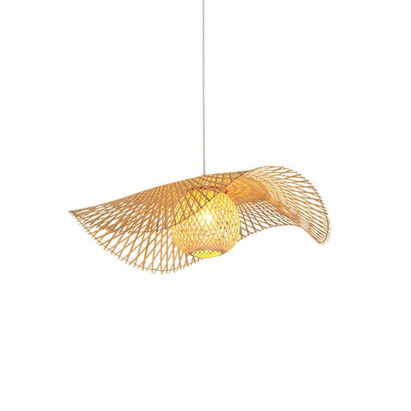 Modern Wave Bamboo Pendant Light