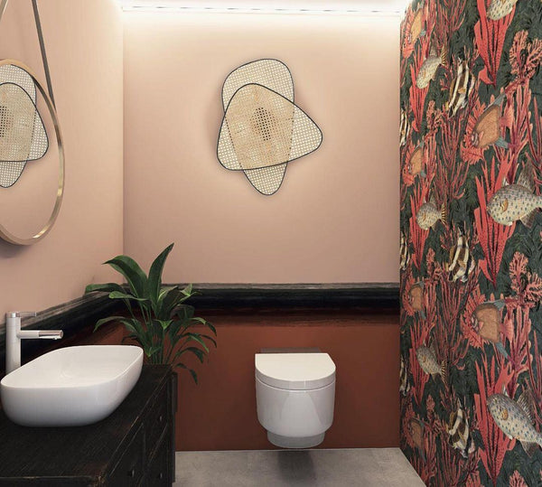 Stylish Geometric Bamboo Wall Light