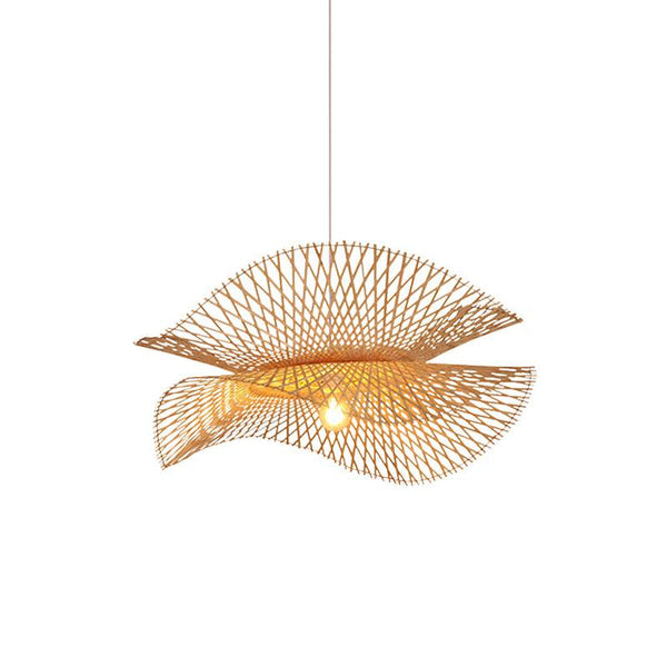 Modern Wave Bamboo Pendant Light