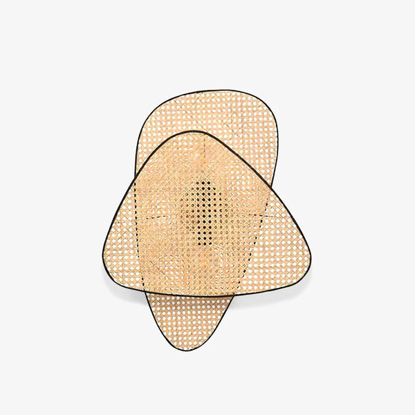 Stylish Geometric Bamboo Wall Light